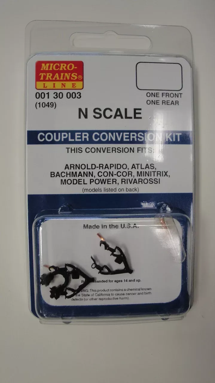 00130003 MICRO TRAINS / 001 30 003 COUPLER CONVERSION KIT (1049) (SCALE=N)