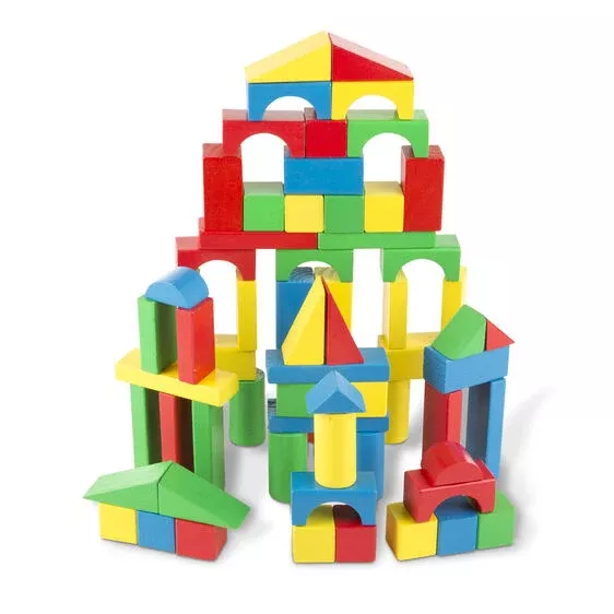 100-Piece Wood Blocks Set