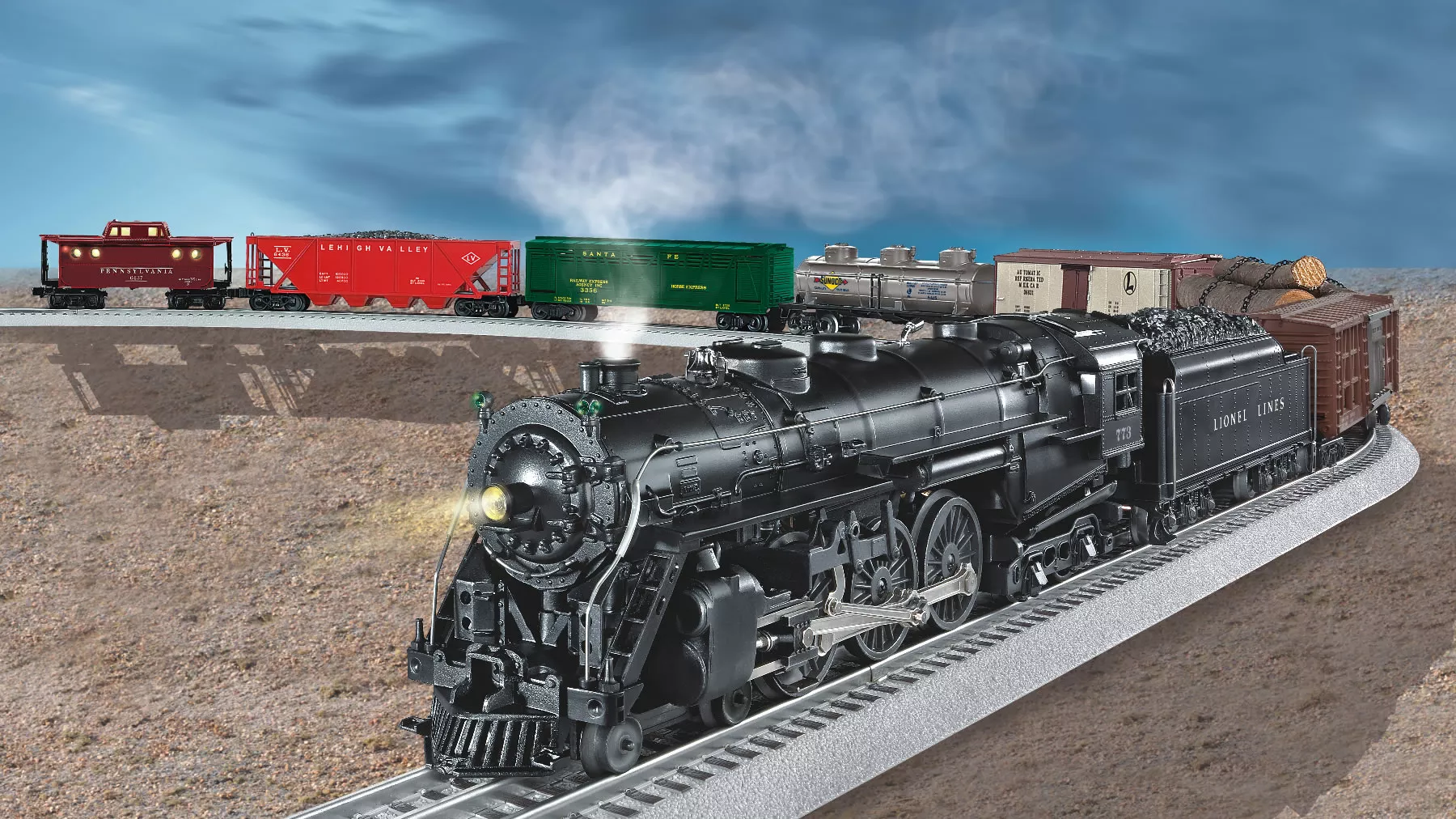 #13150 Super O Steam Freight (LOCO #773)
