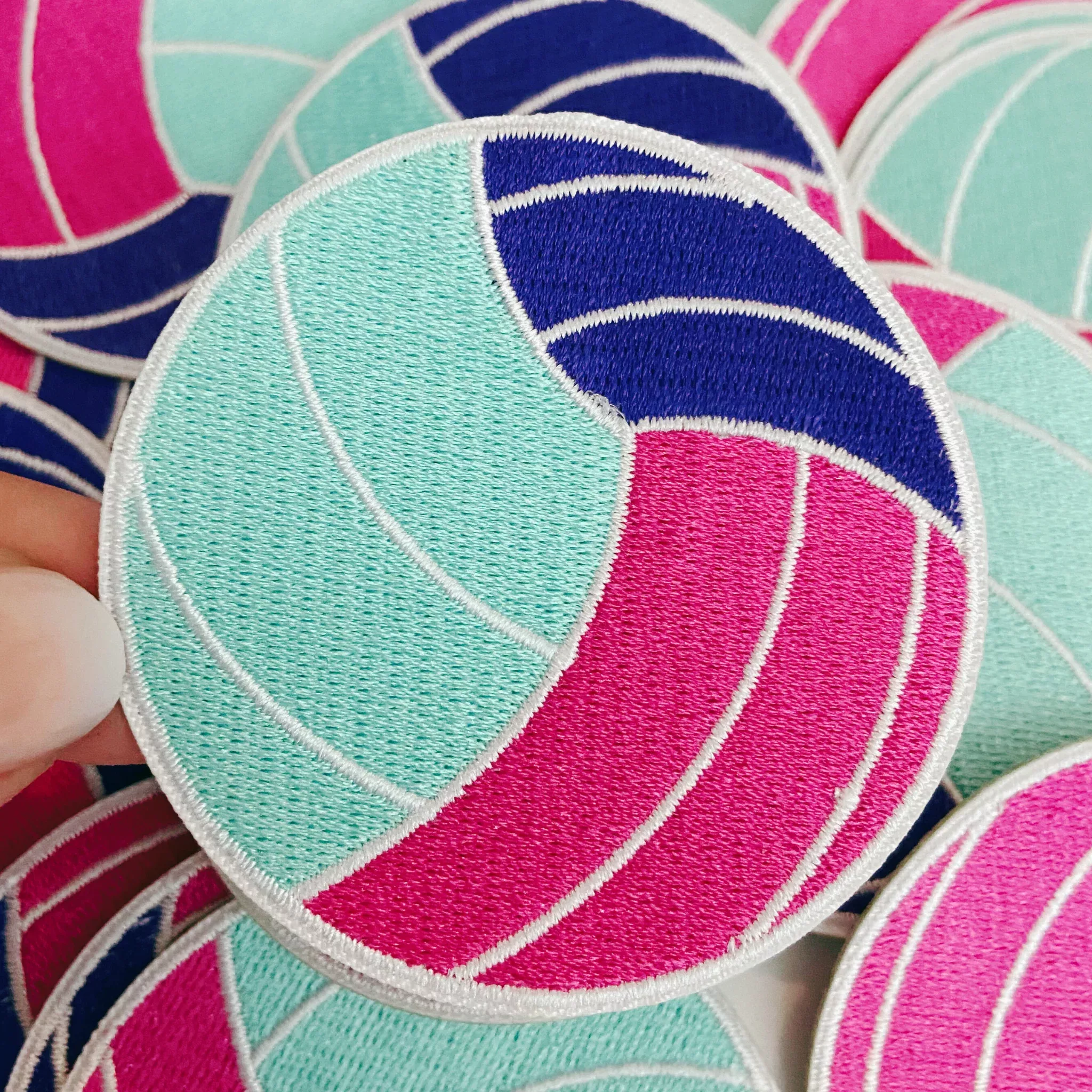 2.5"Volleyball-Embroidered Hat Patch