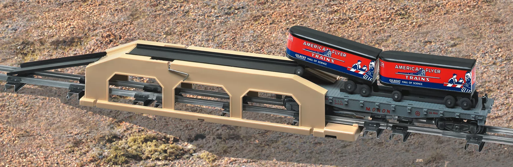 #23830 Piggyback Unloader and Flatcar
