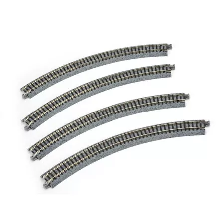 282mm 11" Radius Curve 45-Degree Unitrack (4) 381-20110