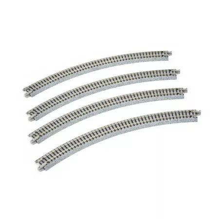 315mm 12-3/8" Radius Curve 45-Degree Unitrack (4) N Scale KAT20120