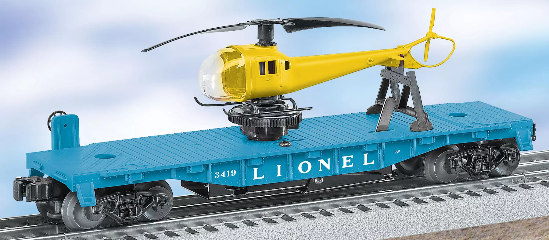 #3419 Lionel Lines Helicopter Launching Car
