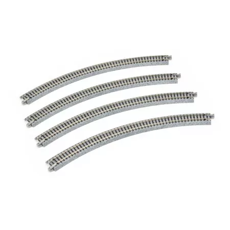 348mm 13-3/4" Radius Curve 45-Degree Unitrack (4-pack) N Scale