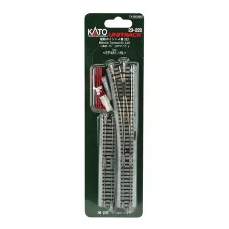 #4 Electric Remote Left-Hand Turnout Unitrack 381-20220
