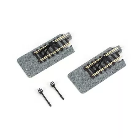 50mm Straight Roadbed Bumper Track Section (2) N Scale 20-048