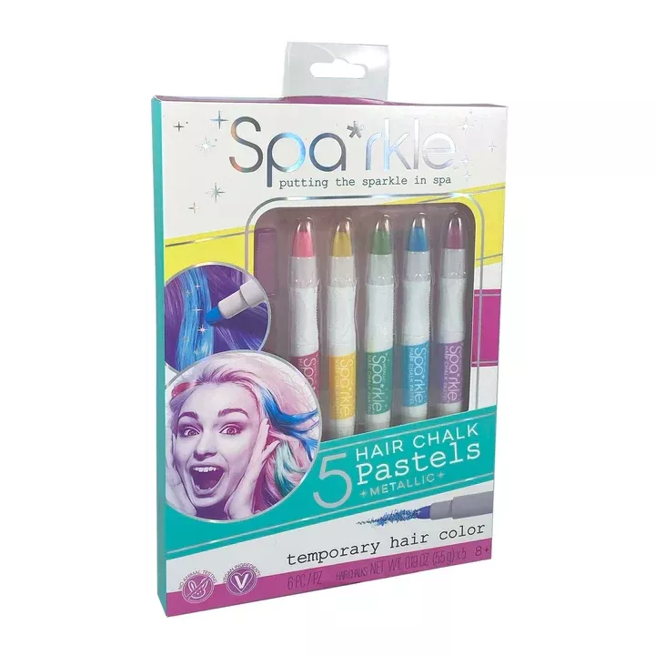 5Pk Magic Hair Chalk - Metallic