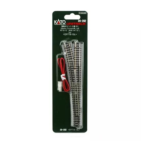 #6 Electric Remote Left-Hand Turnout Unitrack KAT20202