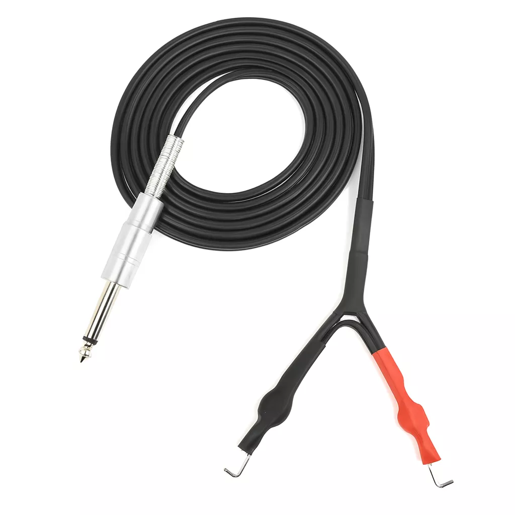 8″ Long Heavy Duty Black Silicone Clip Cord