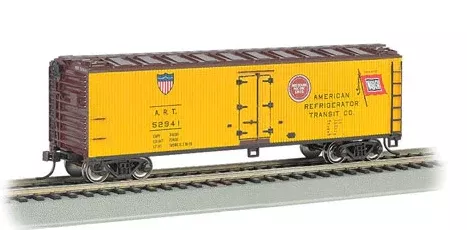 Bachmann 19803 AMERICAN REFRIGERATOR TRANSIT CO REEFER WABASHMISSOURI PACIFIC MP HO SCALE NEW