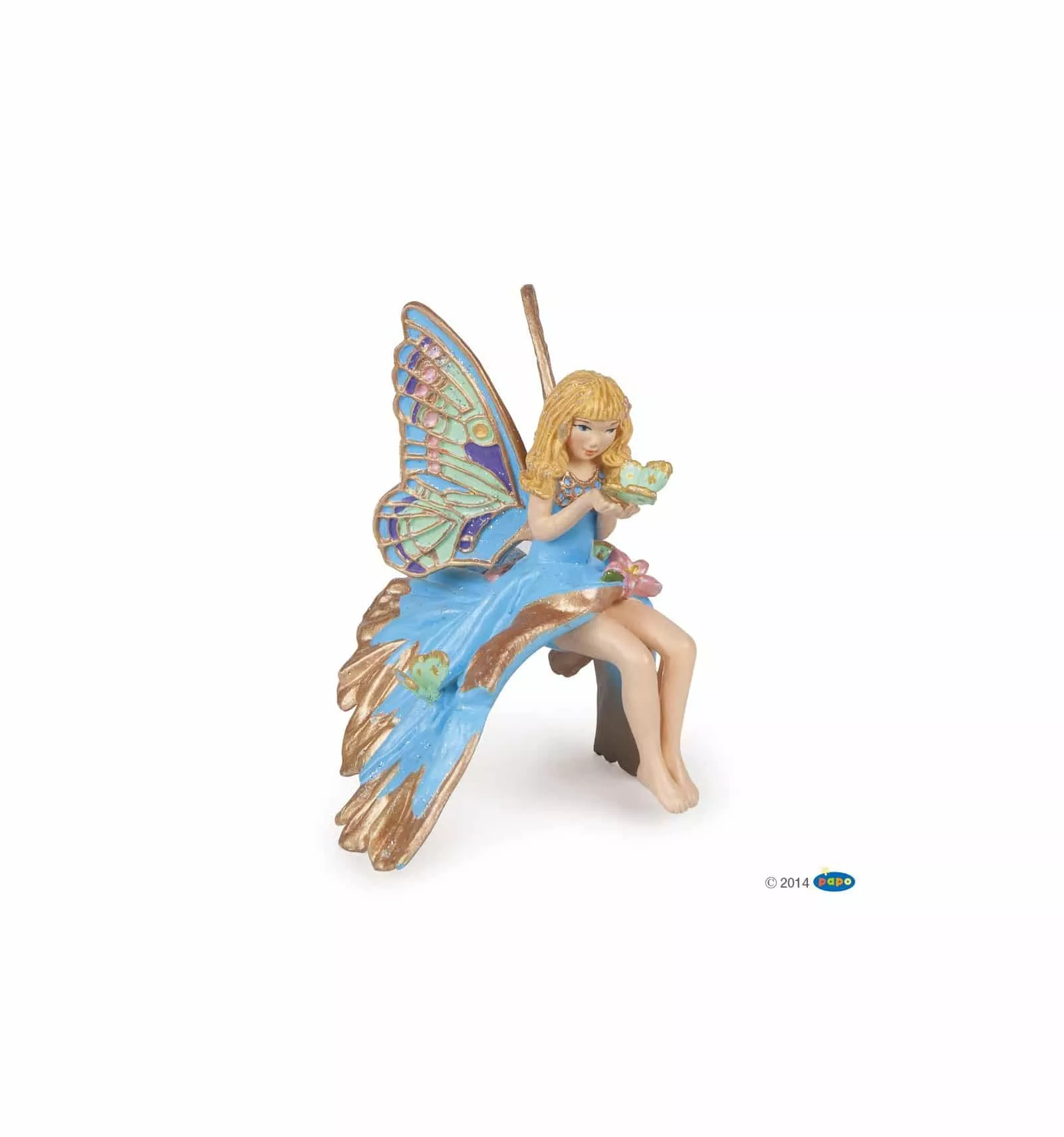 Blue Elf Child Figure