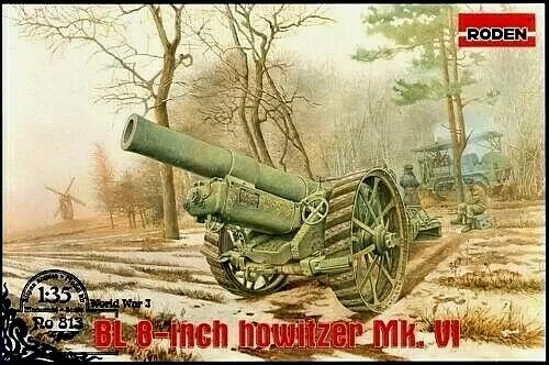 British BL 8-Inch Howitzer Mk.IV (1/35 Scale) Plastic Military Kit