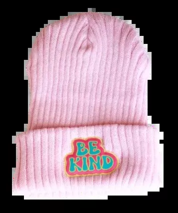 Bubblegum Pink Be Kind Beanie