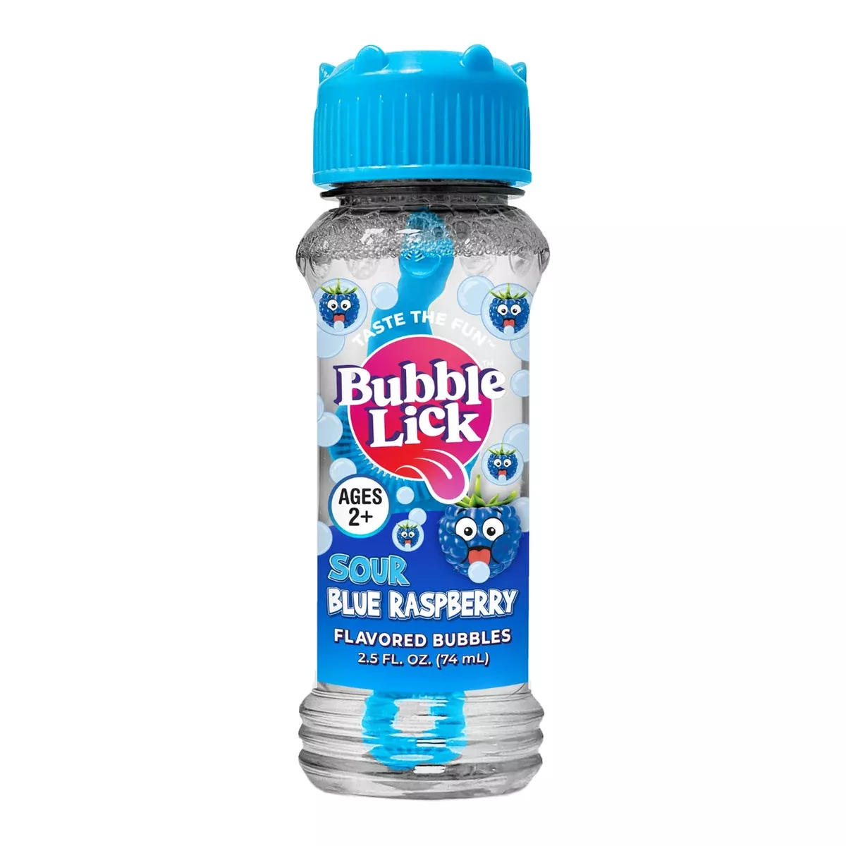 BubbleLick Sour Blue Raspberry Flavored Bubbles