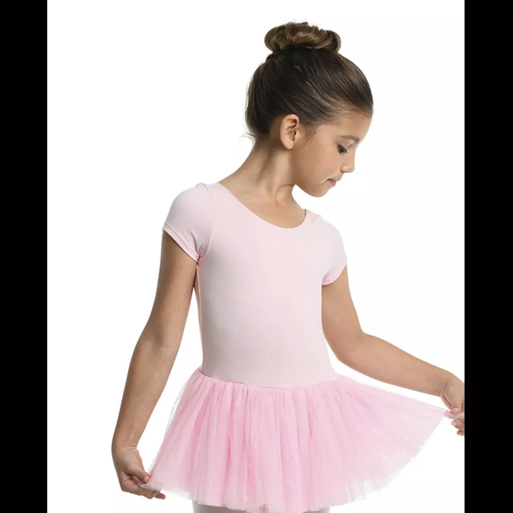 Cap Sleeve Pink Penny Dress with Heart Cutout in Back