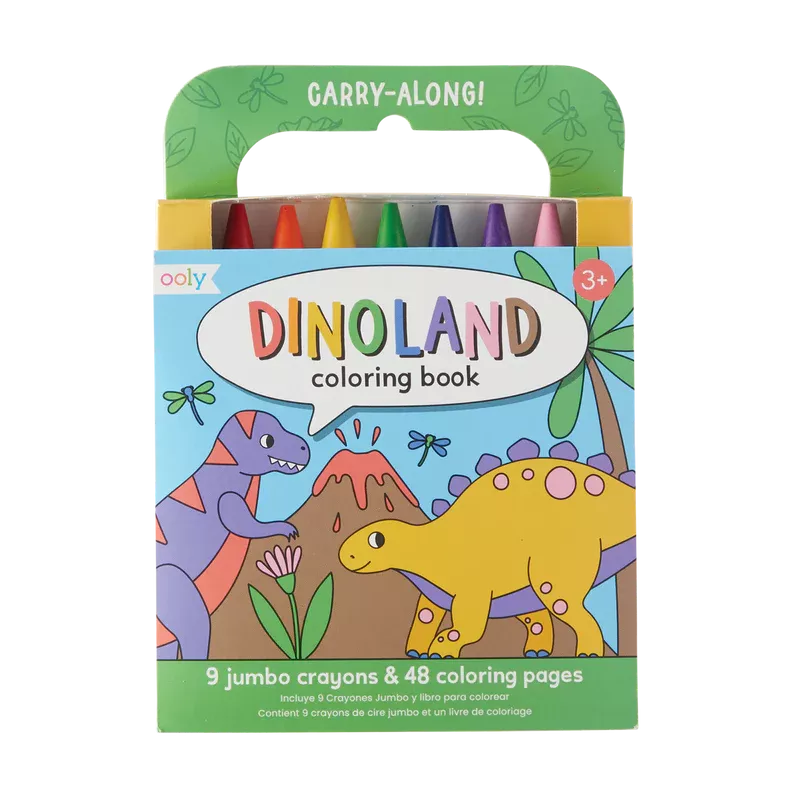 Carry Along Crayon & Coloring Book Set - Dinoland