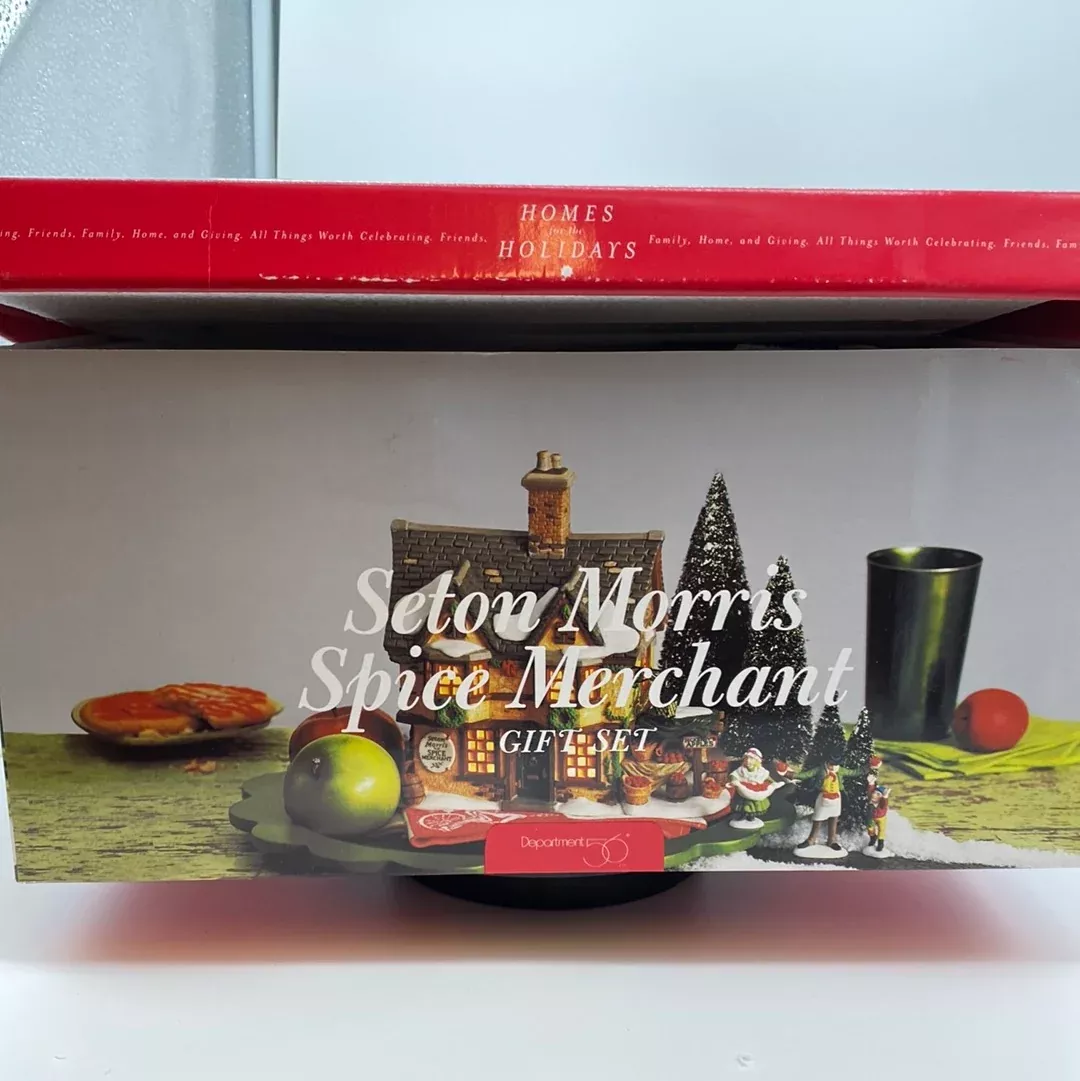 Department 56 Dickens Village 58308 Seton Manor Spice Merchant Gift set MISSING TREES AND ROAD