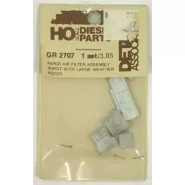 Detail Associates GR2707 HO Scale Paper Air Filter Assembly