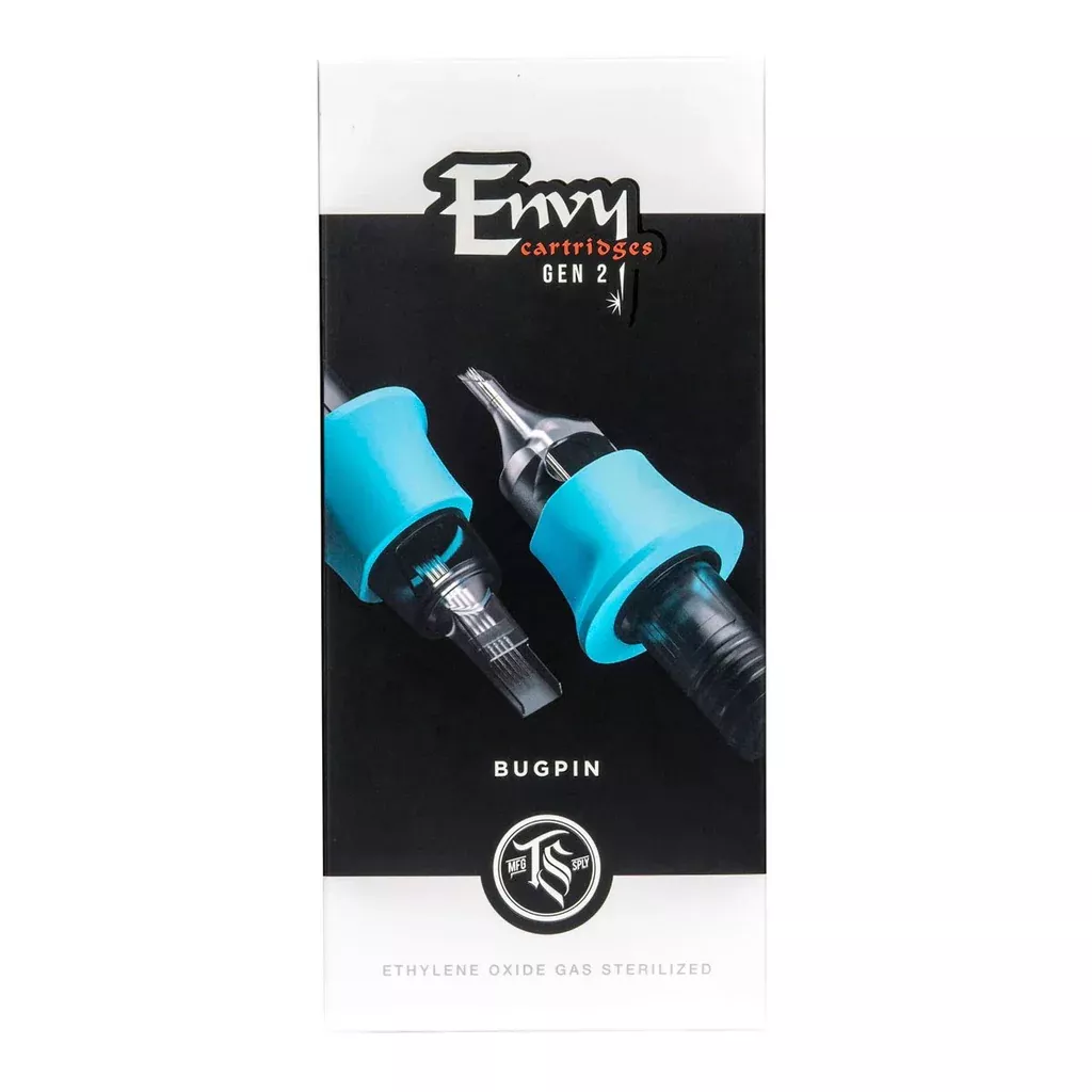 Envy Gen 2 - Bugpin Curved Magnum Tattoo Cartridges (20pk.)