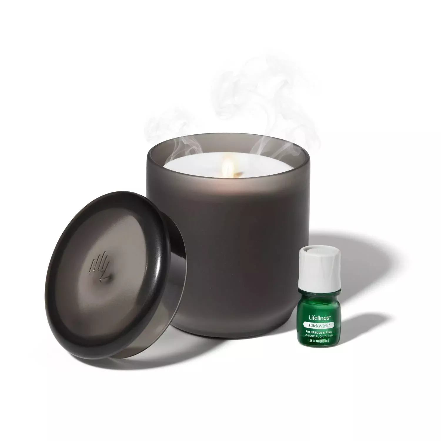 Flameless Candle Diffuser -Frosted Charcoal**SOLD OUT***