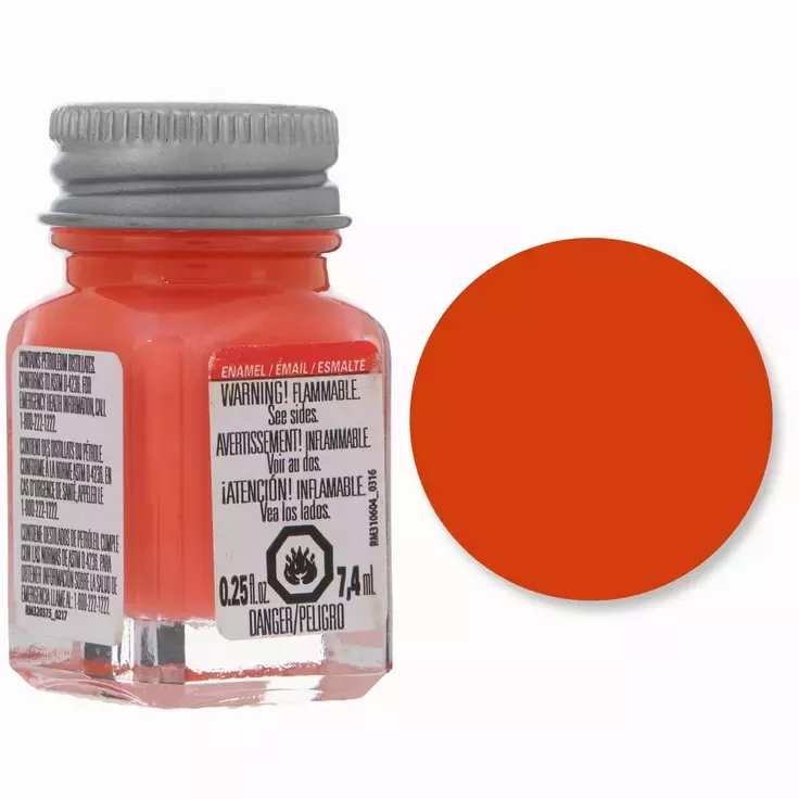 Gloss Orange Enamel Paint 0.25oz