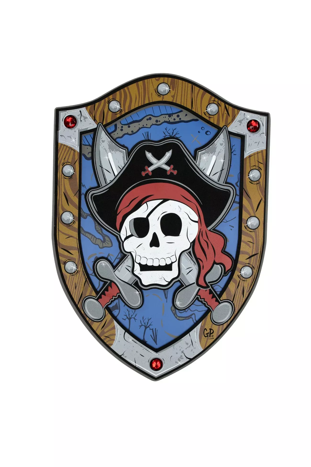 Great Pretenders Captain Skull Pirate Shield