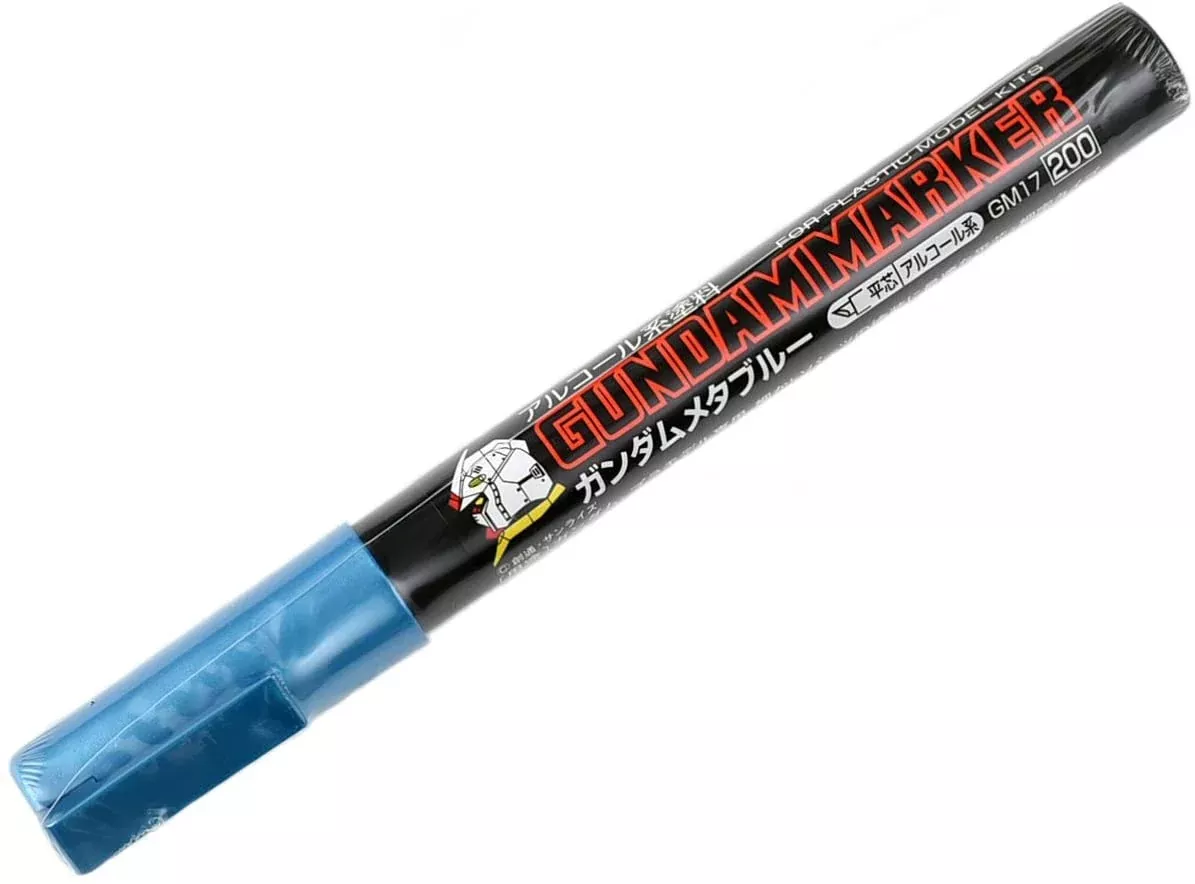 Gundam Marker GM17 Metallic Blue - Chisel Tip Marker Paint Pen
