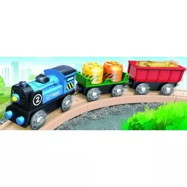 Hape E3720 Battery Powered Rolling Stock Train