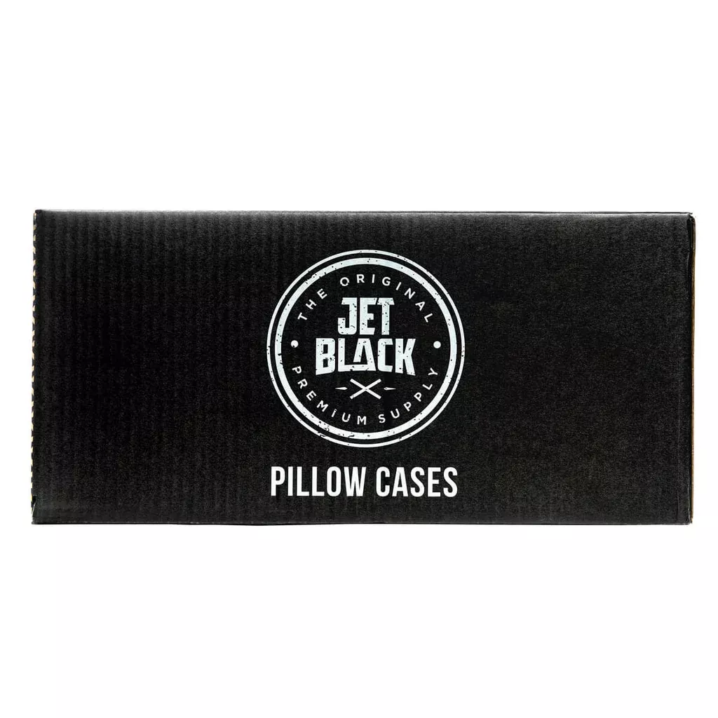 Jet Black - Black Disposable Pillow Cases - 20" x 29" (100/box)