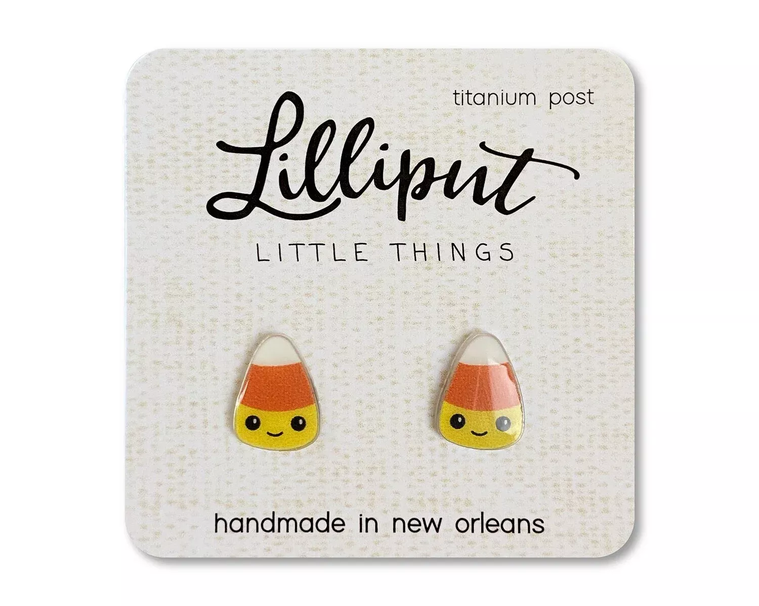 Lilliput Little Things Earrings - Candy Corn