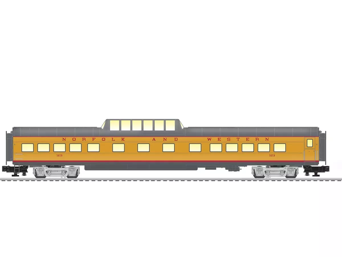 Lionel 2027300 NORFOLK & WESTERN VISTA VISION DOME #1613 O SCALE NEW