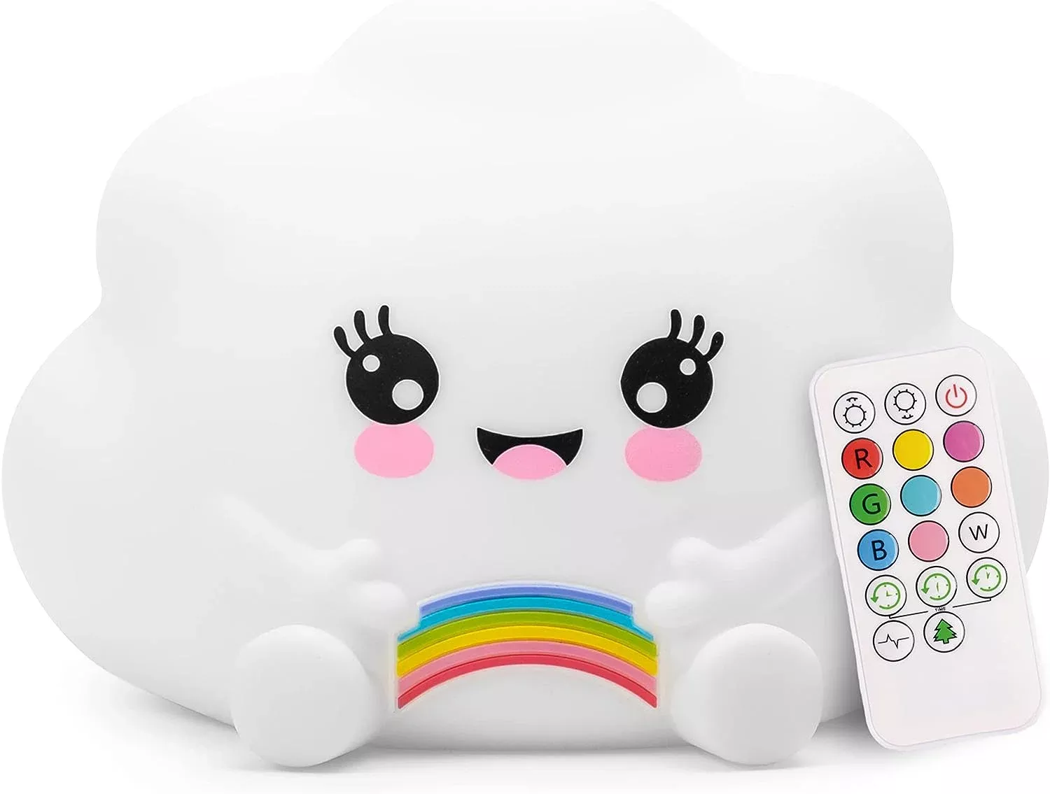LumiPetsΓö¼┬½ Kawaii Cloud with Remote - Children's Nursery Touch Night Light