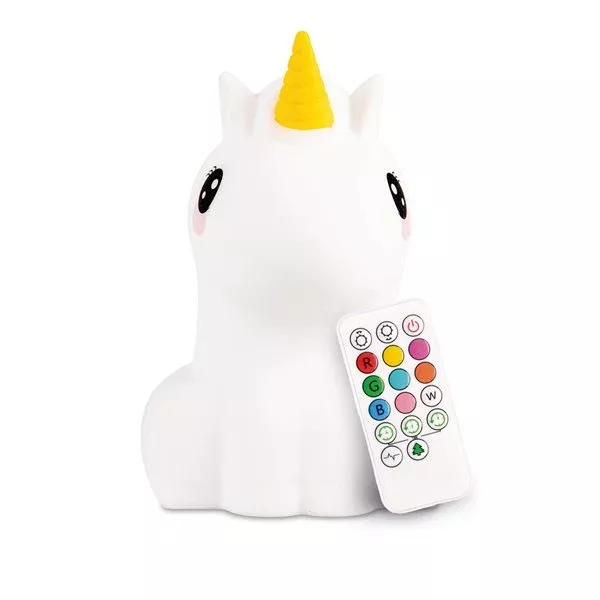 LumiPetsΓö¼┬½ Unicorn with Remote - Children's Nursery Touch Night Light