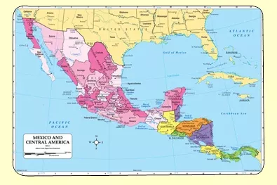 Map of Mexico Placemat