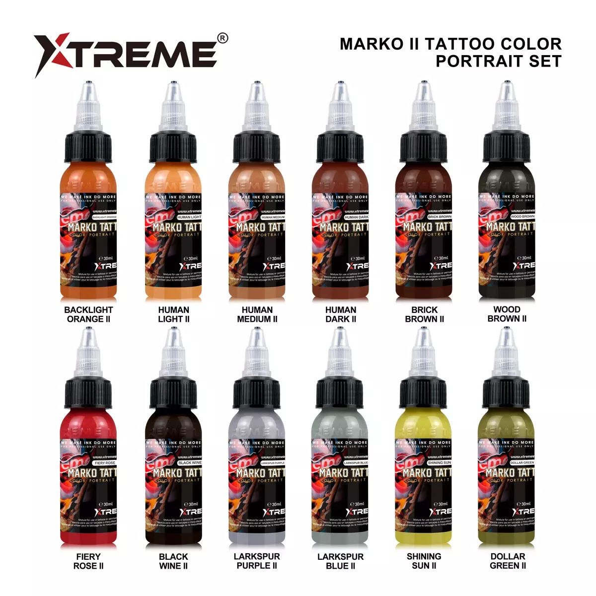 Marko II Portrait Set | Xtreme Inks