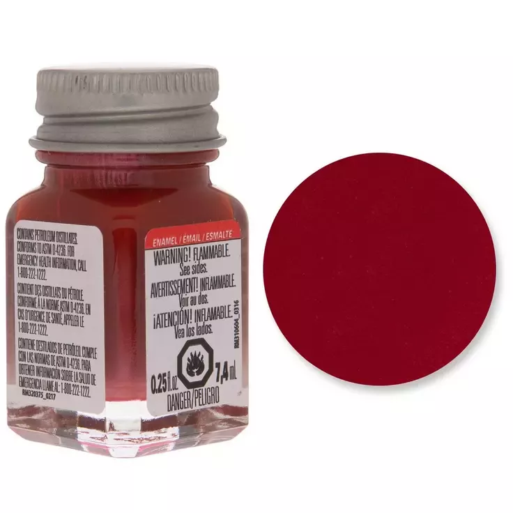 Metallic Red Enamel Paint 0.25oz