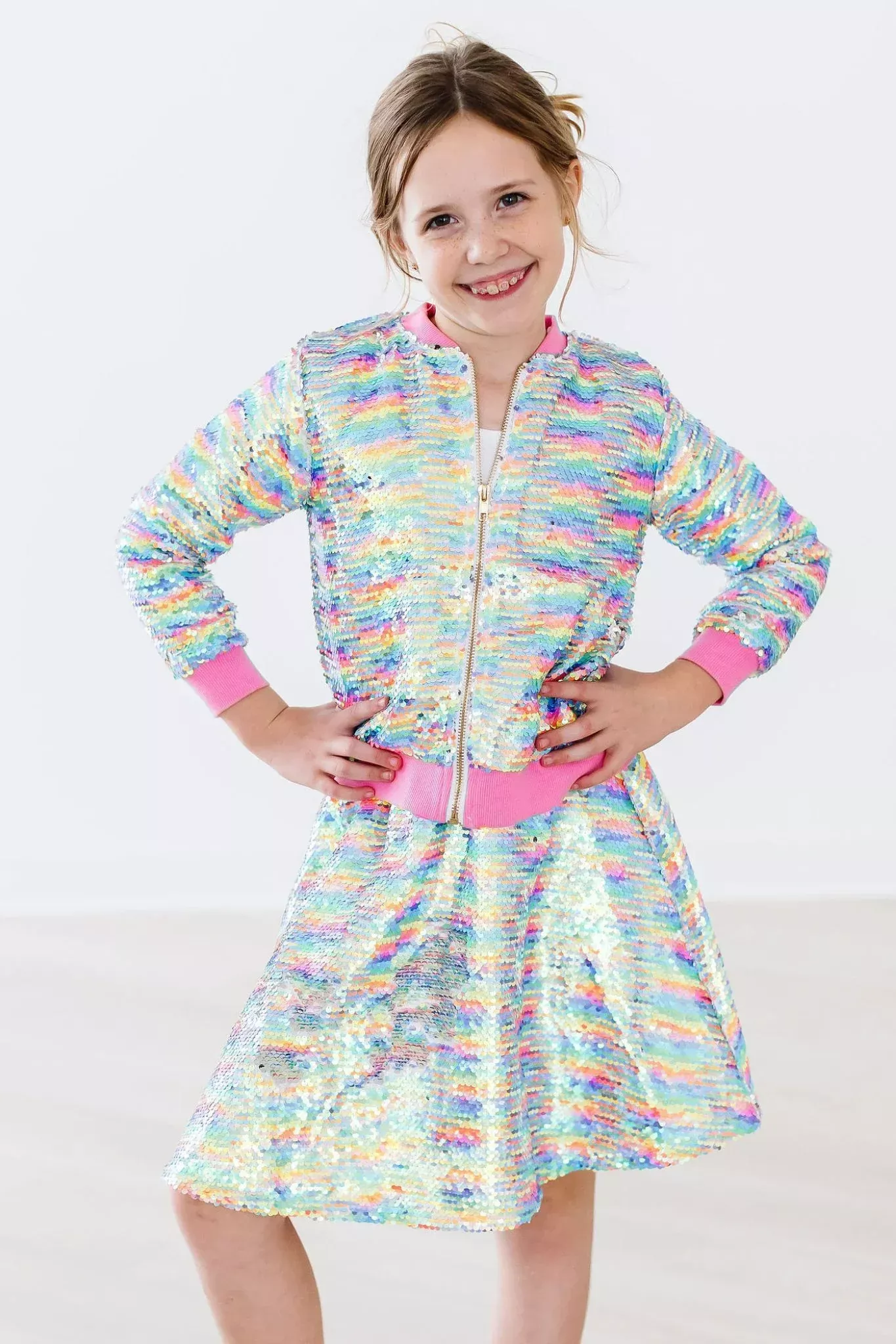 Mila & Rose Sequin Jacket - Sprinkles Flip