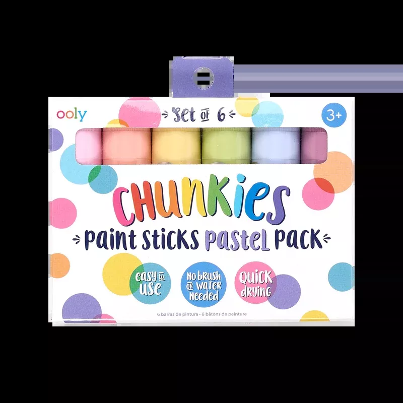 Ooly 6Pc Chunkies Paint Sticks - Pastel