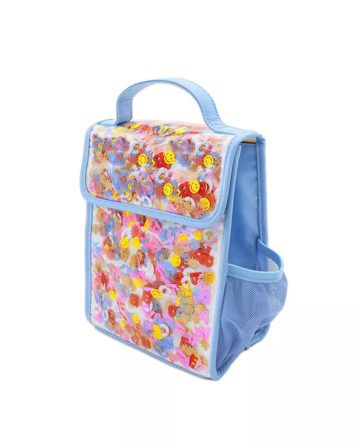 Packed Party Little Letters Clear Confetti Lunchbox