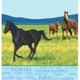 Party Creations 30703 Wild Horses Tablecover