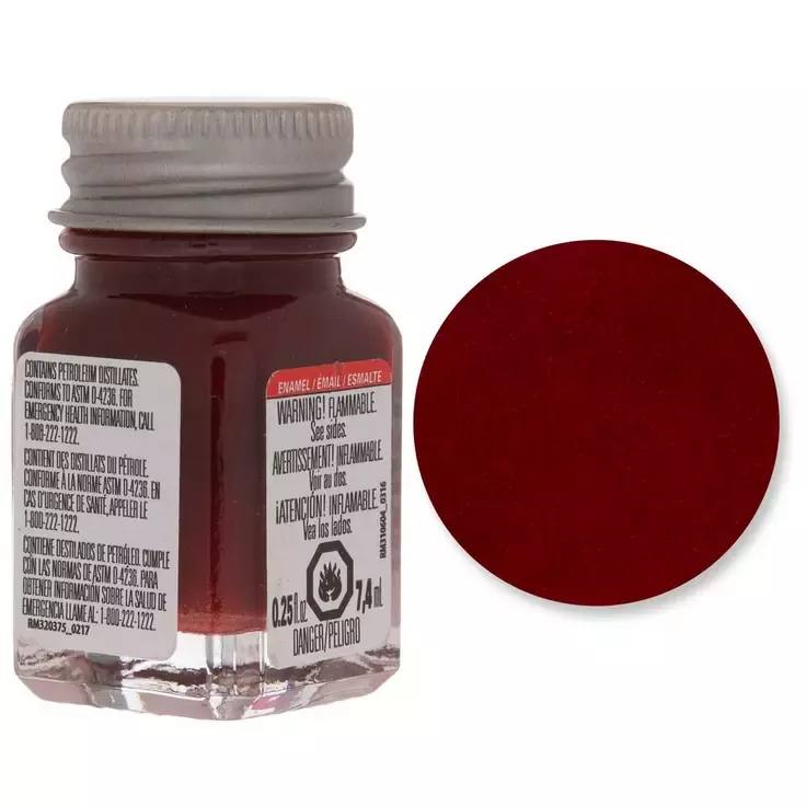 Red Metallic Enamel Paint 0.25oz TES1529TT