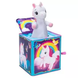 Schylling UJB Pop & Glow Unicorn Jack In The Box