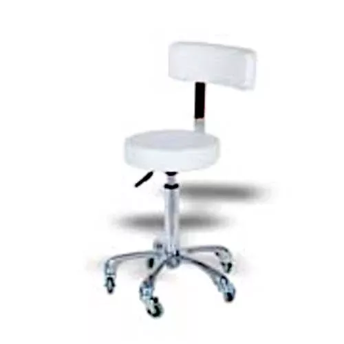 SFA White Hobart Stool With Back