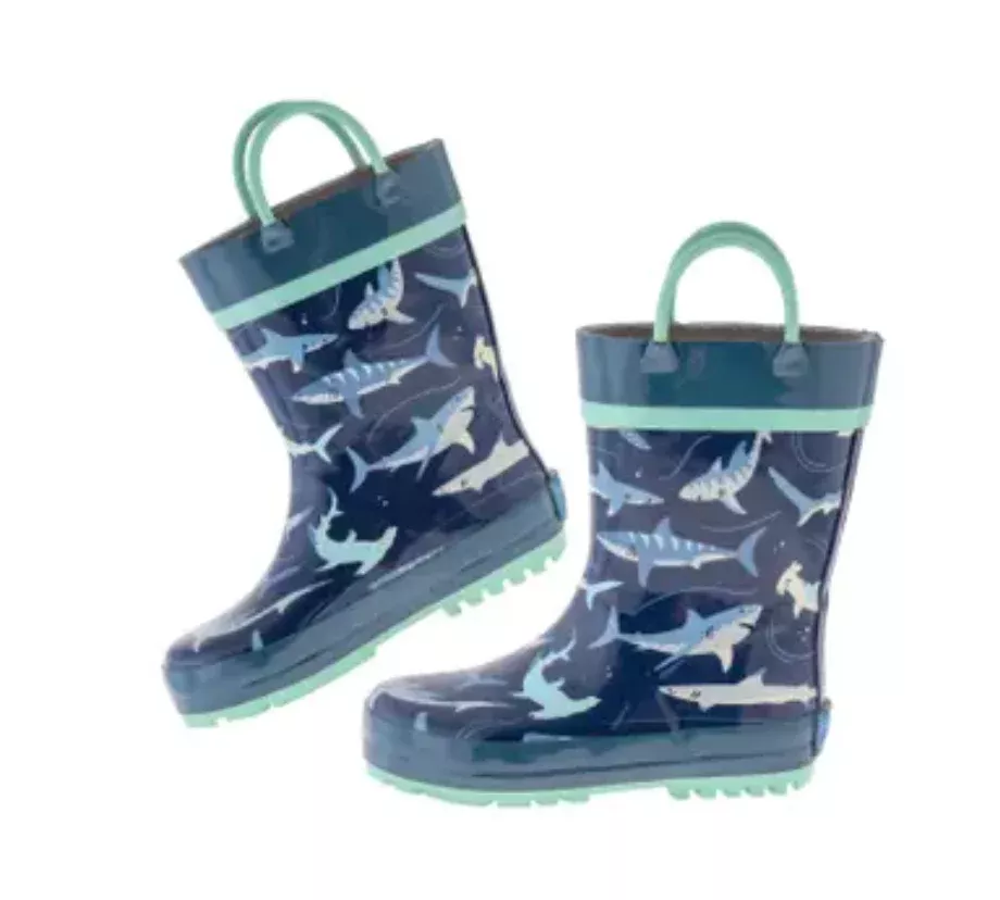 Stephen Joseph Rain Boots - Navy Shark
