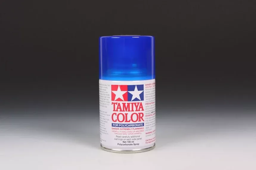 Tamiya Color For Polycarbonate PS-38 Translucent Blue 100mL Spray Paint Can TAM86038