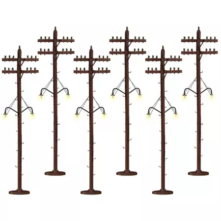 Telephone Poles Lighted O Scale