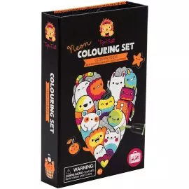 Tiger Tribe Glow Friends Neon Coloring Set