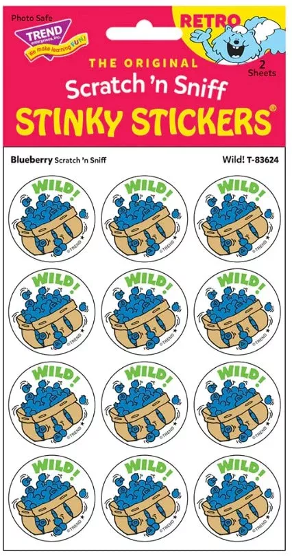 Wild! Blueberry Scratch 'n Sniff Stinky Stickers┬«