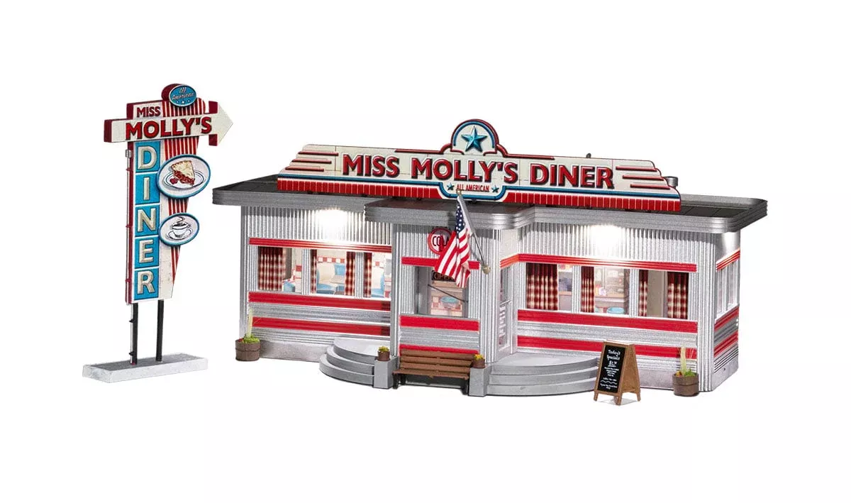 Woodland Scenic WDS BR5870 WDS5870 Miss Molly's Diner - O Scale NEW